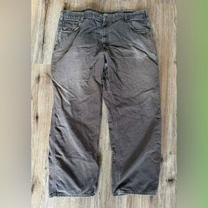 pre-owned Carhartt B159 Loose Fit Canvas Carpenter Pants size 44x32
